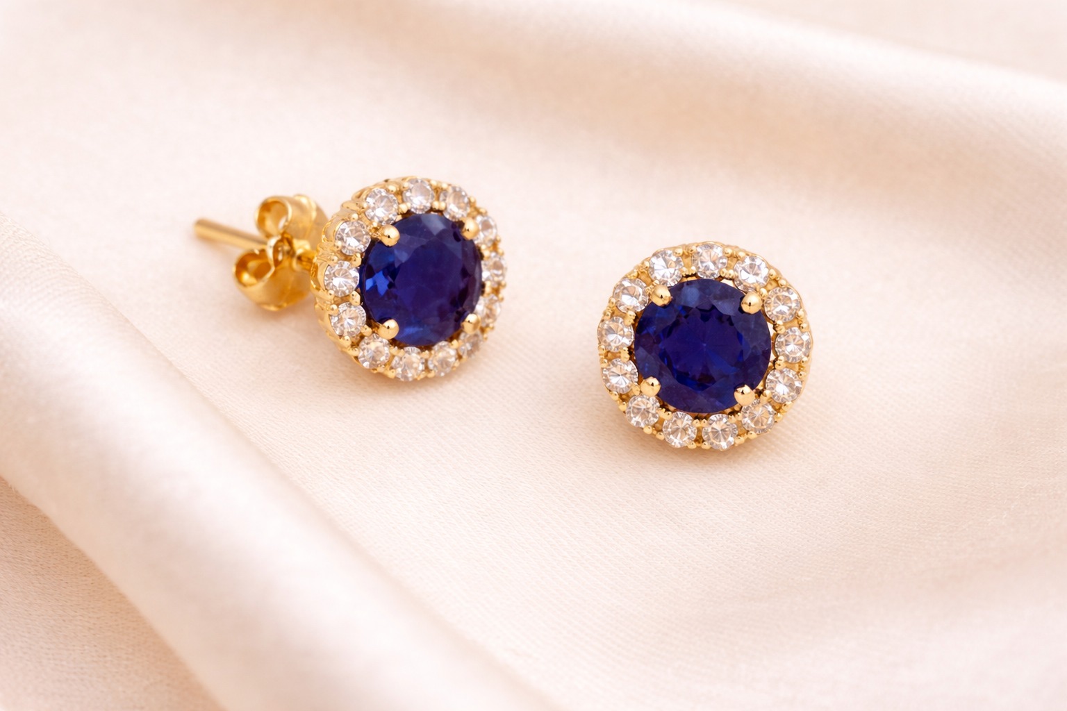 Aros de aleación oro 14 con piedras
